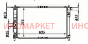 Радиатор трубчатый NARICHIN NDK1172T