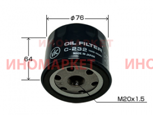 Фильтр масляный VIC C232