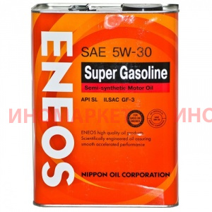 Масло моторное ENEOS SuperGasolineSL5w30